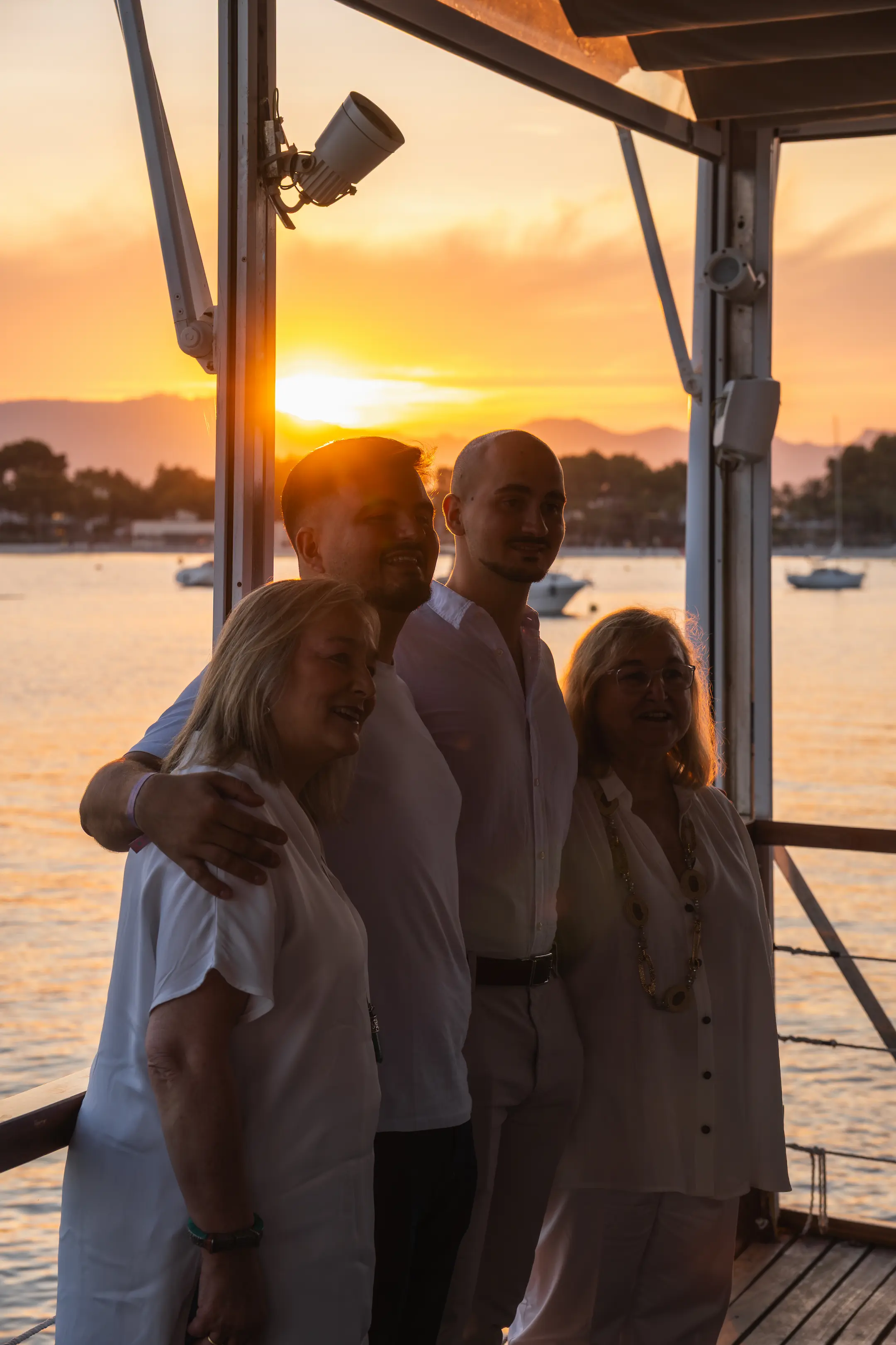 Celebración familiar en el restaurante Aqua