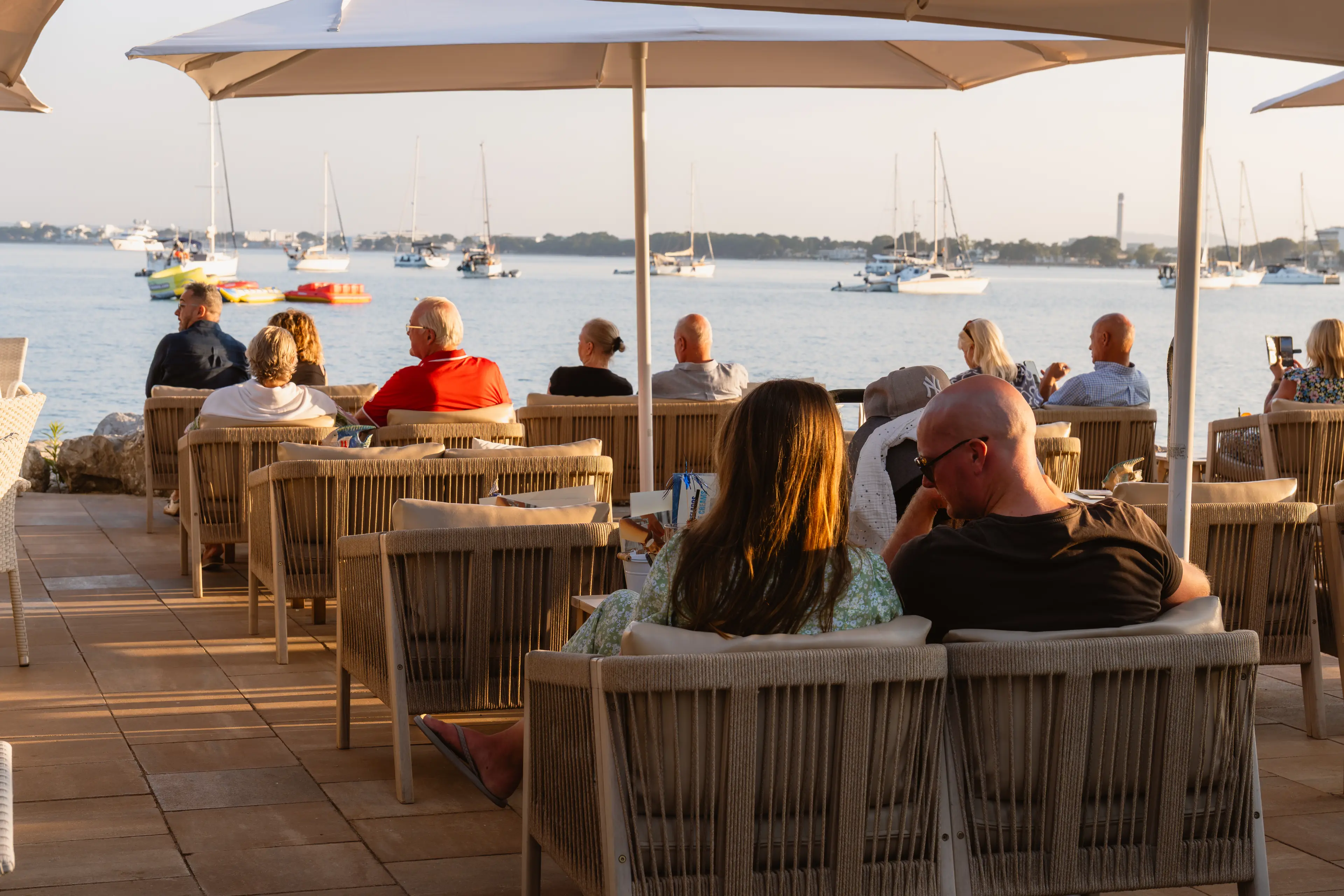 Vista al mar desde la terraza de Aqua Alcudia